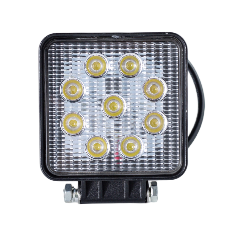 IP67 002 Heavy-Duty 9-LED firkantet arbeidslys for industrikjøretøy