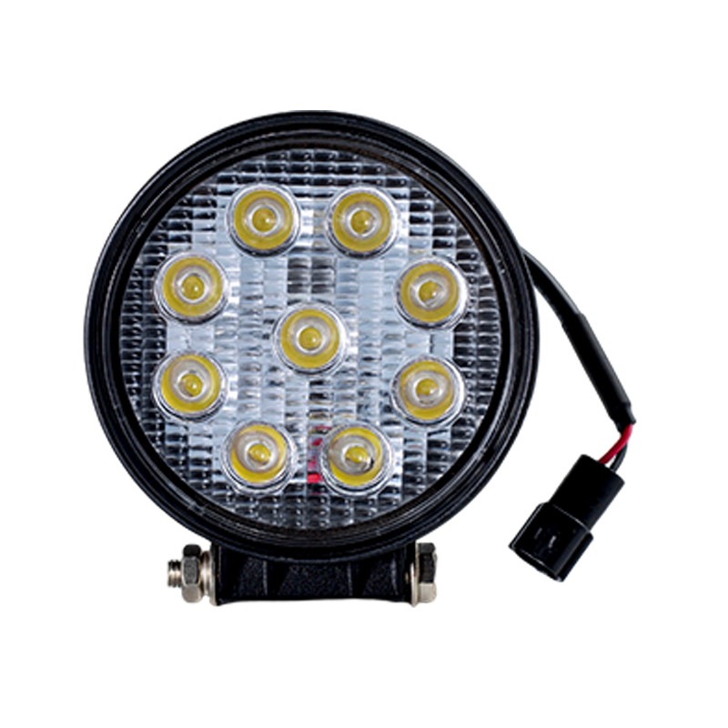 IP67 001 Heavy-Duty 9-LED rund arbeidslys for industrikjøretøy