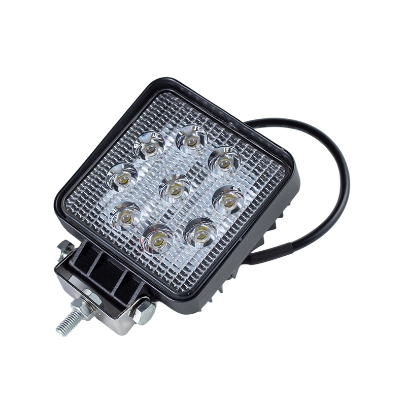 IP67 002 Heavy-Duty 9-LED firkantet arbeidslys for industrikjøretøy