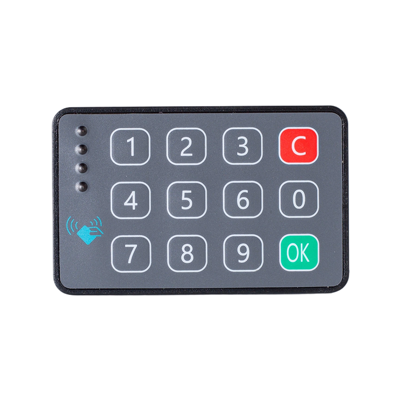 Horisontal IC-kortleser med tastatur / CAN2.0 125K Baud / Adgangskontroll for administrasjon av industrikjøretøyer